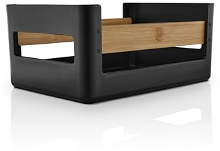 Eva Solo | Nordic Kitchen Speisekammerkiste | Schaffen Sie mit den stapelbaren Kisten | Übersicht, Platz und Ordnung in Ihrer Speisekammer, Küche oder Ihrem Badezimmer Dänisches Design | Schwarz
