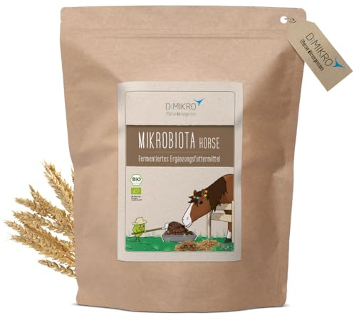 DIMIKRO Ergänzungsfutter für Pferde - fermentiert - Mikrobiota Horse - 3 kg | Natürlich und gut verträglich in Bio-Qualität - unterstützt die Verdauung von Pferden im täglichen Futter