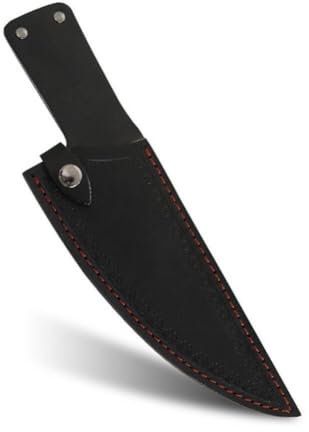 Zghhc 8 Inch Leather Chef Knife Sheath with Buckle Safe Knife Protective Sheath Knife Cover for Home Kitchen Restaurant