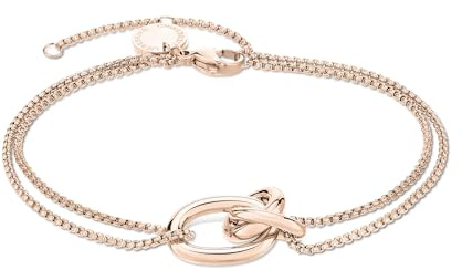 LIEBESKIND BERLIN Damen Schmuck Organic Knot – Kette, Armband und Creolen aus Edelstahl in verschiedenen Farben - zeitlos, modern & alltagstauglich