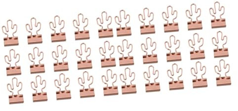 COHEALI 30 Stk Büroordner Papierhalter für Schreibtisch kleine Büroklammern Katze Büroklammern lesezeichen klammer büroartikel Multifunktions-Dateiclips Büroklammerhalter Metall Rose Gold