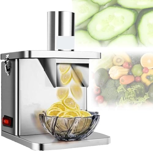 Cortador Verduras Frutas Cortadora de verduras eléctrica Picadora de verduras eléctrica, Cortadora de verduras comercial, Rallador giratorio eléctrico de 250 W para verduras, Cortadora en ju