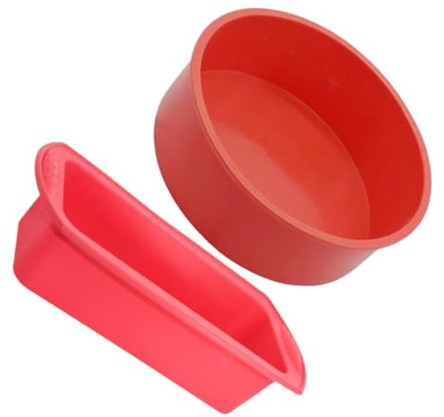 Garneck 2 Stk Kuchenform Aus Silikon Grillplatte Kuchenformen Nützliche Backbleche Praktische Toastschalen Praktische Tortenplatten Kuchen-aufbewahrungsbehälter Rot Kieselgel