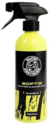 SOFTIE Lederreiniger Auto – pH-neutraler Lederreiniger für Alcantara, Nubuk, Kunstleder – Lederpflege Autositze & Lenkrad – Rückstandsfrei & Sicher für helle Sitze – 500 ml