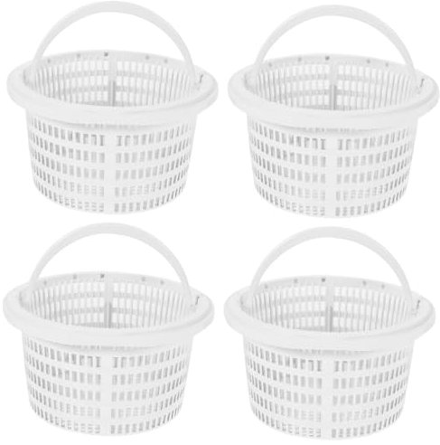 Sosoport 4 Pièces Accessoires Piscine kit Entretien Piscine Panier Piscine Anti colmatage Panier Skimmer Panier de Skimmer Filtre à ordures Piscine écumoire à Panier de Piscine Plastique