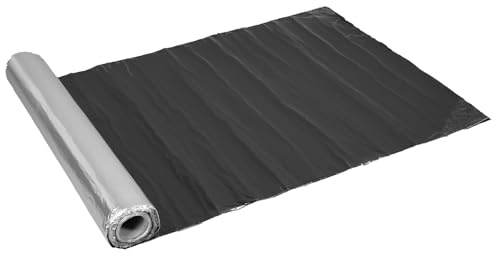 MYOYAY Alu Dachbahn 5m*1m Dachfolie selbstklebend Bitumenbahn, Bitumendichtbahn, Metalldach Alukaschiert,Bitumen Mit Alubeschichtung für Dach Flachdach Carport Garage