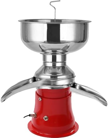 Separatore centrifugo elettrico per panna e latte, per preparare frullati di panna e burro, consistenza regolabile, separatore di latte di capra, contenuto di grassi nel latte scremato: ≤0,03% 5L