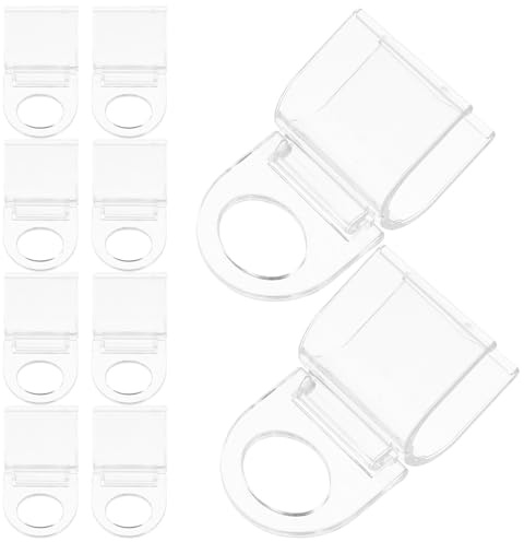 DIYEAH 10pezzi Clip Trasparenti per Tende Plissettate Accessori per Tende Rullo Clip per Pioli per in Acrilico per Teli Ombreggianti per Acriliche