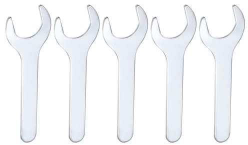 QUARKZMAN 5 Stück Super Dünner Maulschlüssel Metrisch 135mm Lang 28mm Dicke | Leichter U-Förmiger Schraubenschlüssel Einseitiger Schlüssel, Für Autoreparatur Möbelmontage, 28mm