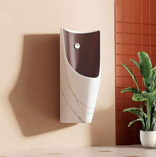Urinario comercial con sistema de lavado, urinario inteligente con sensor de montaje en pared, urinarios de cerámica para hombres, para baños, hoteles y tiendas