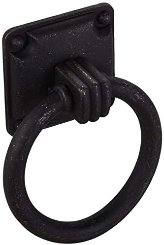 SOTECH Möbelgriff TORRO 32 x 32 mm Ring-Ø 47 mm Eisen antik Hängegriff Schrankgriff Schubladengriff