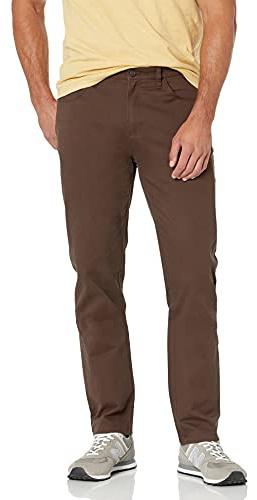 Amazon Essentials Men's Athletic-Fit 5-Pocket Comfort Stretch Chino Trousers