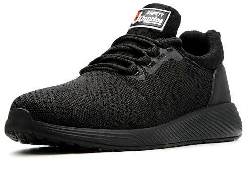 UnPtios Zapatos de Seguridad Hombre Mujer Calzado de Seguridad Ligero Comodo Antideslizantes Zapatos de Trabajo Zapatillas Trabajo con Punta de Acero