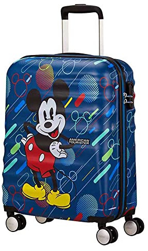 American Tourister Wavebreaker Disney - Spinner S, Kindergepäck, 55 cm, 36 L, Mehrfarbig (Mickey Future Pop)
