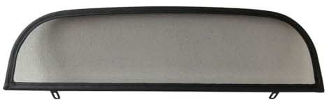 PureWind Windschott kompatibel mit Ford KA Baujahr 2002-2006 (Schwarz) – Windschott Universal mit Anbaumaterial ohne Tasche
