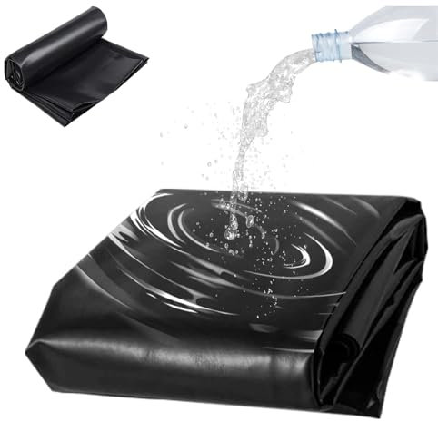 Ywanwj 2x3.5mlona Estanque hdpe Membrana para alberca de jardín, Estanque prefabricado, Resistente Fácil de Usar Pond Liner para Estanques,Construcc,Fuentes,Jardines Acuáticos y Cascadas