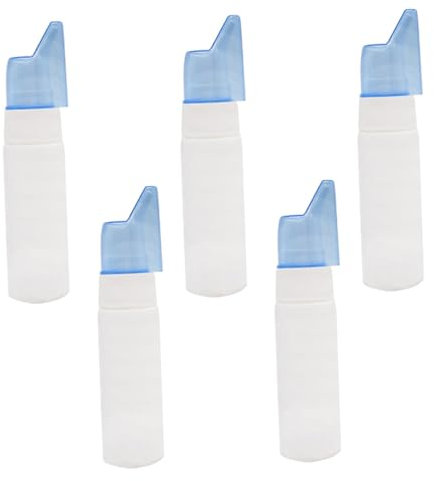 Baluue Botellas De Spray Nasal Vacías Pulverización Mini 5 Unidades Tamaño Compacto Recargables Para Viajes Uso Portátil Cubierta Protectora Transparente