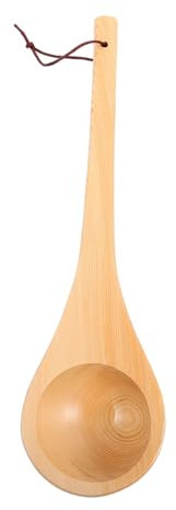 Cabilock Holzschöpfkelle Für Sauna Bad Und Küche Tragbare Wasserschöpfkelle Mit Rustikalem Design Praktisch Für Saunaräume Küchen Und Gärten
