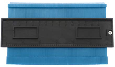 1 medidor de contorno de 15 cm, duplicador de formas domésticas, herramienta de medición de plástico, color azul