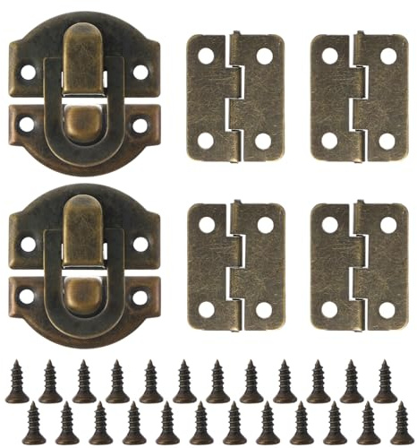 2 Packs Hinges for Wooden Box,Small Ymapinc Jewelry Box Hinges for Wood Boxes for Wooden Cabinet Door Crafts DIY