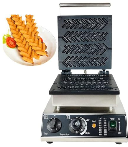Piastra Per Waffle A Bastoncino | Piastra Per Waffle A Bastoncino | Waffle Su Stecco | Macchina Per Waffle | 1750 W 4 Waffle A Forma Di Gambo Di Grano,220V