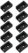 PRETYZOOM 10piezas Base Soporte Barra Perchero Soporte Riel Ropa Asiento Montaje Armario