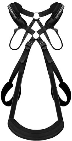 BDSM Bondage Love Slings for Couples，Adult Sex Toys Sex Swing Bondage Slave Leather Sex Sling Adjustable Strap, Handcuffs Leg Restrainer Split Adult Toys for Couples