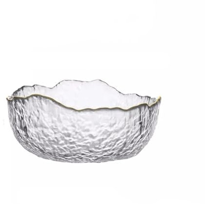 WDSOPK Plateau À Fruits Créatif en Verre Transparent pour La Maison, Le Salon, Le Saladier en Cristal, Le Bol À Fruits Et Légumes Créatif Nordique