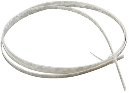 Warmhm Gitarren Purfling aus Zelluloid 6mm Breite Weiße Einlage für Klassische Akustikgitarre und Mandoline Polierte Langlebige Gitarrenbindung Satz für Gitarrenbauer und Luthier