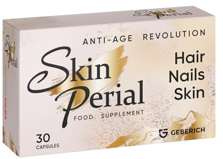 SKINPERIAL Complément Pour Beauté De La Peau Et Renforcement Des Cheveux – Avec L-Cystéine, Acerola, Biotine – Favorise Éclat De La Peau Et Croissance Capillaire – 30 Capsules