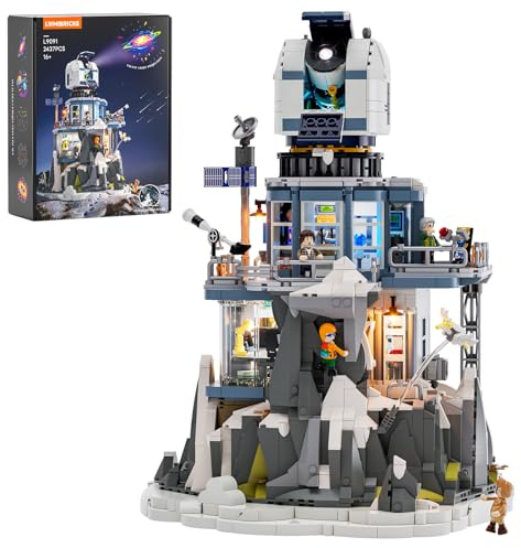 Lumibricks Alpine Sternwarte L9091 – Kit de construction modulaire avec projecteur de ciel étoilé, 2437 pièces, cadeaux pour les amateurs d'astronomie, pour adolescents et adultes