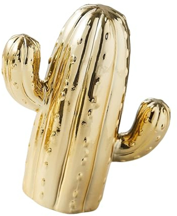 Elegante contenitore per monete a forma di cactus in ceramica stile nordico ornamento salvadanaio salvadanaio per soggiorno camera da letto decorazioni ceramica ornamento cactus