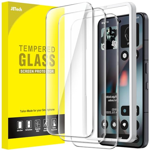 JETech Screen Protector for Nothing Phone 3, 9H Tempered Glass Film with Easy Installation Tool, Case-Friendly, HD Clear, 3-Pack