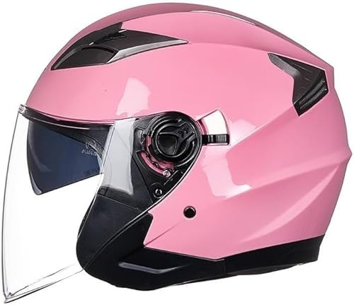 Casque Moto Homme Homologué Casque Bol Homologué Casque Moto Vintage Casque Jet pour Moto Casque Scooter Homme ECE/Dot Homologué Jet Casque Personnalité Casque De Moto 5,XL