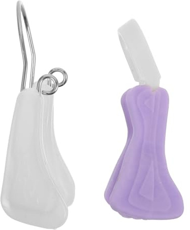 Toyvian Clip Modellante per Il Naso, Correttore Notturno, 2 Pezzi, in Morbido Silicone, Solleva E Raddrizza Il Ponte Nasale, Dispositivo di Bellezza per Donne