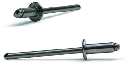 Bralo - Remache inoxidable a2 cabeza alomada diámetro 2,4x10mm