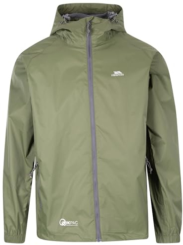Trespass Unisex Erwachsene Qikpac Jacket Kompakt Zusammenrollbare Wasserdichte Regenjacke
