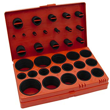 Assortimento di anelli di tenuta O da 3 mm fino a 50 mm di diametro, 419 pezzi in NBR