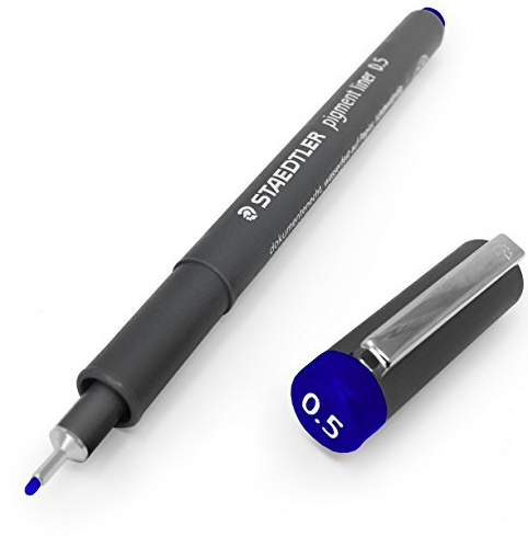 Staedtler 308-Pigment Liner, Fineliner, 0,5 mm – einzeln – blau