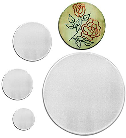 CREATIV DISCOUNT Fensterbild, weiß, Pongé 08, 30 cm Rund