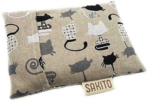 Körnerkissen Mikrowelle (15x10 cm) - Natürliche Therapie gegen Koliken - Natürliche Wärme für den Bauch und zur Beseitigung von Blähungen, Entspannung für Kinder - Sicher für Babys - Waschbarer Bezug