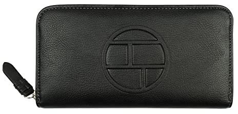 TOM TAILOR Rosabel Damen Geldbörse Portemonnaie Reißverschluss Groß Schwarz