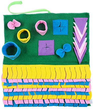 Schnüffelteppich für Hunde Haustier Hund Snuffle Mat Nosework Pad Feeding Mat waschbar Pet Sniffing Trainingsdecke Abnehmbare Fleece-Pads for Hunde Welpen Schnüffelkissen für Haustiere