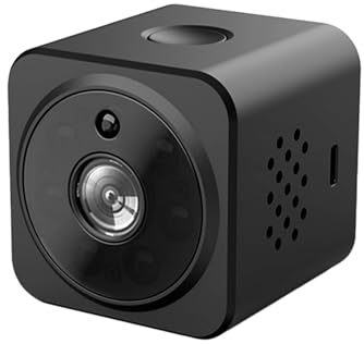 Mini Telecamera Spia Wireless con Microfono Incorporato, 4K HD, Visione Notturna, Rilevamento del Movimento e Riduzione del Rumore 2D - Telecamere di Sicurezza per Interni - Telecamera con Batteria