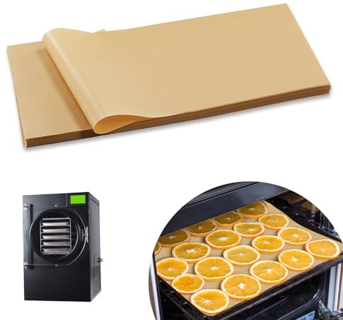 300 PCS Freeze Dryer Tray Mats for Harvest Right Dryer - Freeze Dryer Parchment Paper Set for Medium Trays - Non-Stick Baking Mats One-Off Parchment Paper Harvest Right Accessories (17 x 6.8)