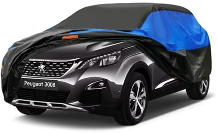 GUNHYI SUV Car Cover Custom Fit for Peugeot 3008 (2019-2024), Waterproof, Breathable, All - Weather Outdoor Full Cover for Rain, Sun, UV Protection, Winter Car Cover for SUV