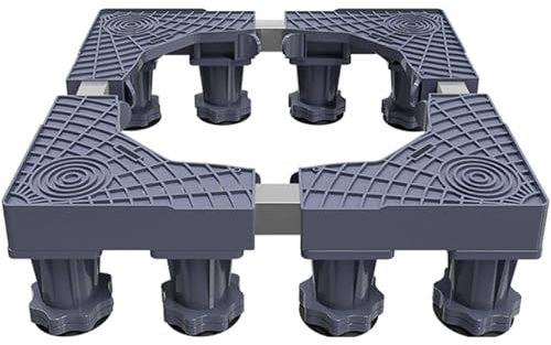 CHORMING Base universale per mini frigorifero, regolabile, base per lavatrice, 2 pezzi (2,4 m)