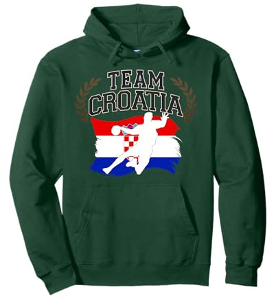 Handball Kroatien Trikot Handballspieler Handballspiel Pullover Hoodie