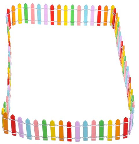 Hemobllo 1pezzi Mini Recinzione Decorativa Legno per Piccolo Picket Fence per Micro e delle Fate Dimensioni per Decorazione e Bordatura