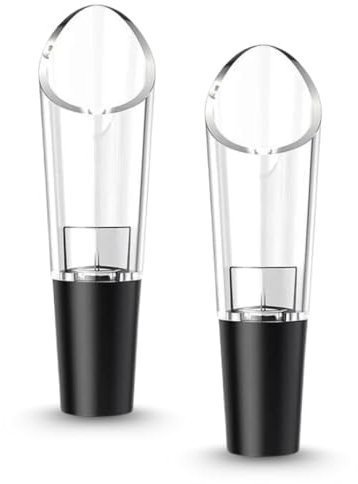 PARENCE.- Lot de 2 Becs Verseurs Universels pour Bouteille – Aérateur de Vin Intégré – Bouchon Verseur Anti-Goutte – Vin